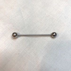 Unique Silver Ball Twist Earring or Ear Crawler